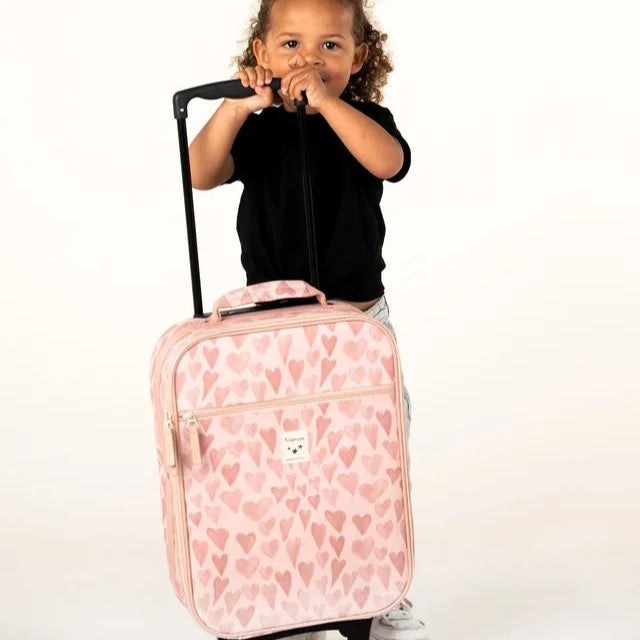 Trolley suitcase Kidzroom Pink Hearts