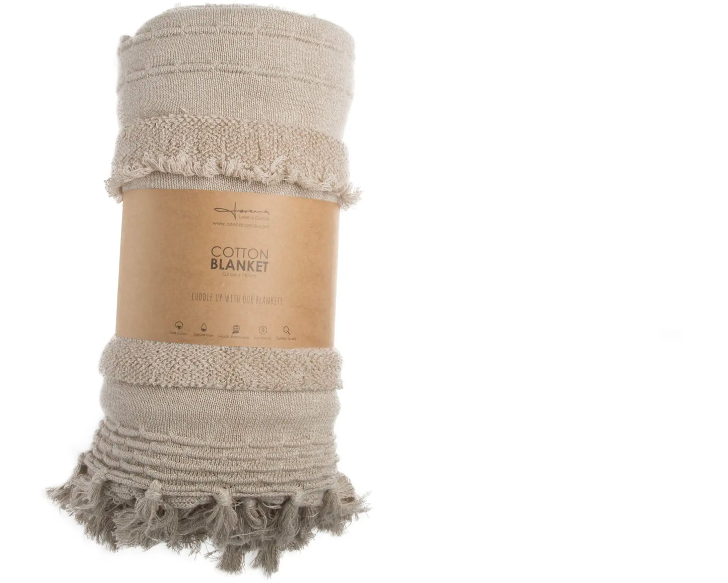 Knitted blanket Air Dune White