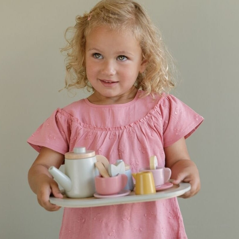 Wooden Tea Service Set