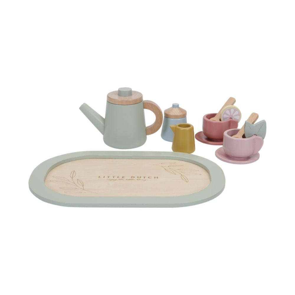 Wooden Tea Service Set
