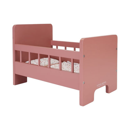 Wooden Doll Bed with Blanket Set