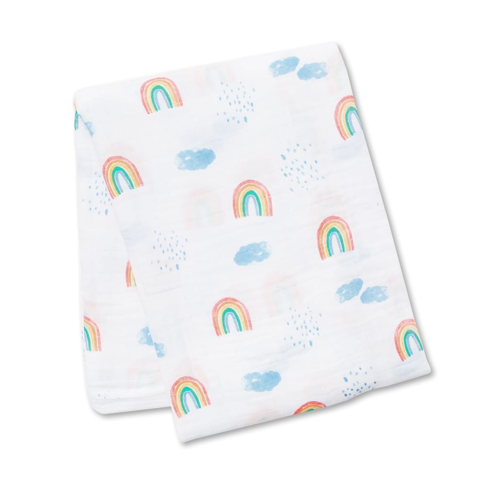 Muslin Swaddle - Rainbow Sky