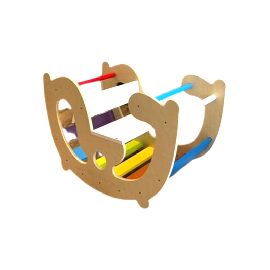 2 in 1 Rainbow Climber and Rocking Horse