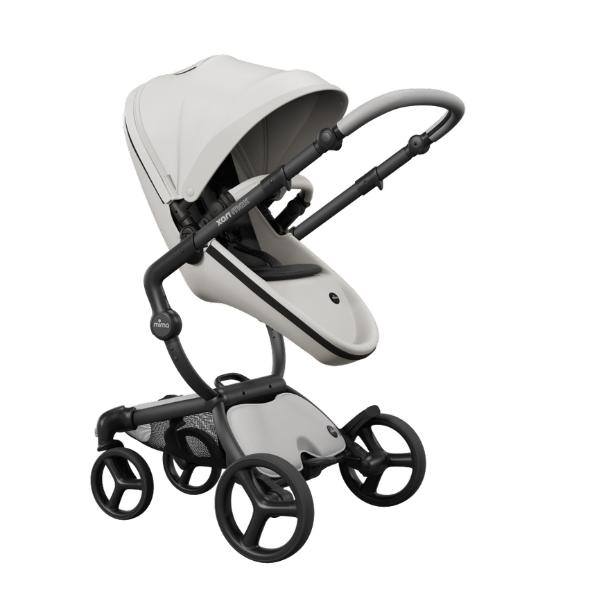 Mima Xari Max Black Frame + Snow White Seat Box + Black Starter Pack
