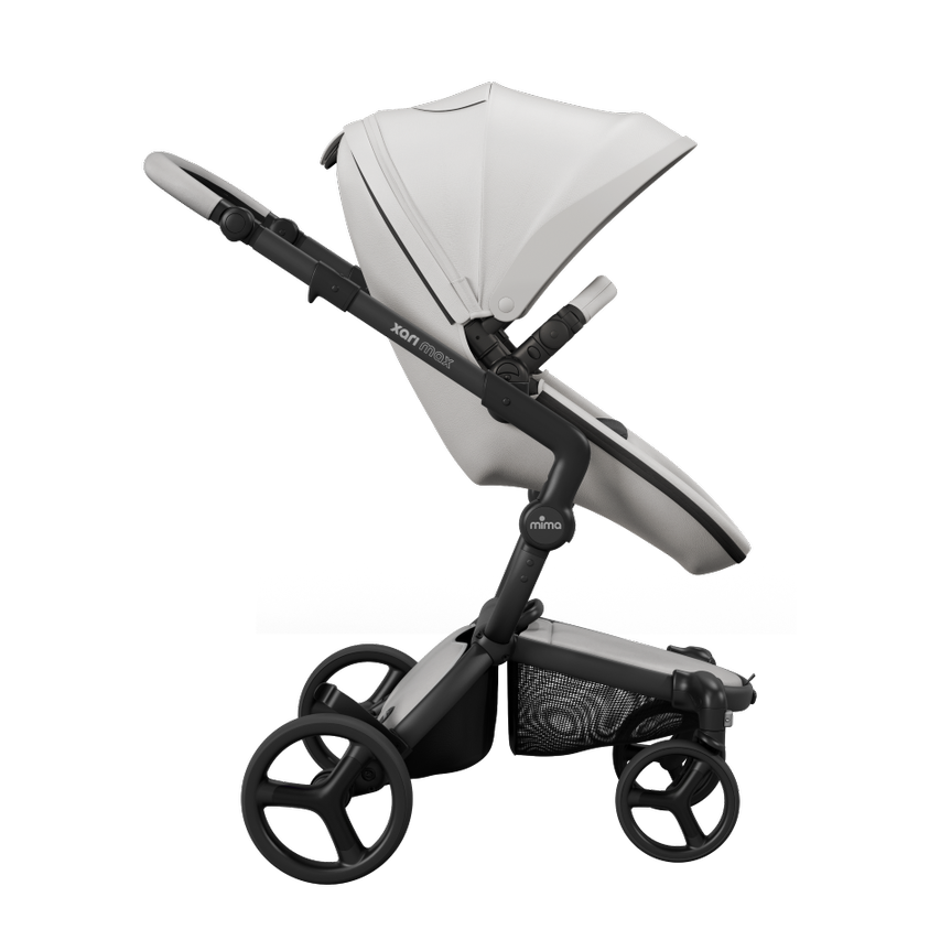Mima Xari Max Black Frame + Snow White Seat Box + Black Starter Pack