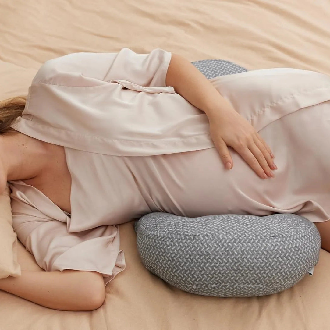 Portable Maternity Pillow for Side Sleeper, Support for Back, Belly, Hips