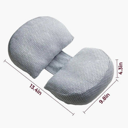 Portable Maternity Pillow for Side Sleeper, Support for Back, Belly, Hips