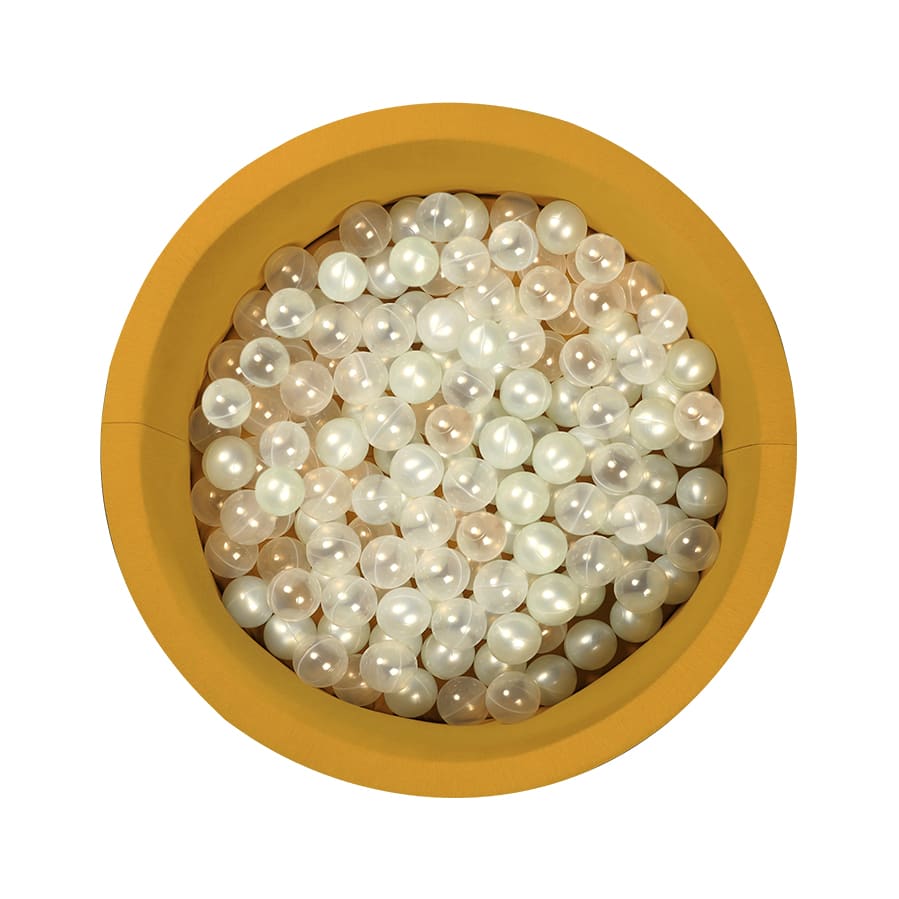 Mustard Ball Pit - Pearl/Clear Balls - Mustard