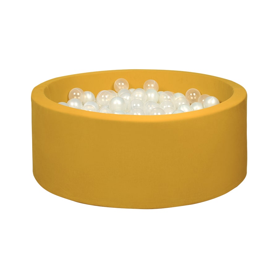 Mustard Ball Pit - Pearl/Clear Balls - Mustard