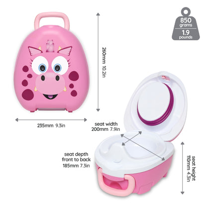 My Carry Potty with Training Pants Pink Dragon