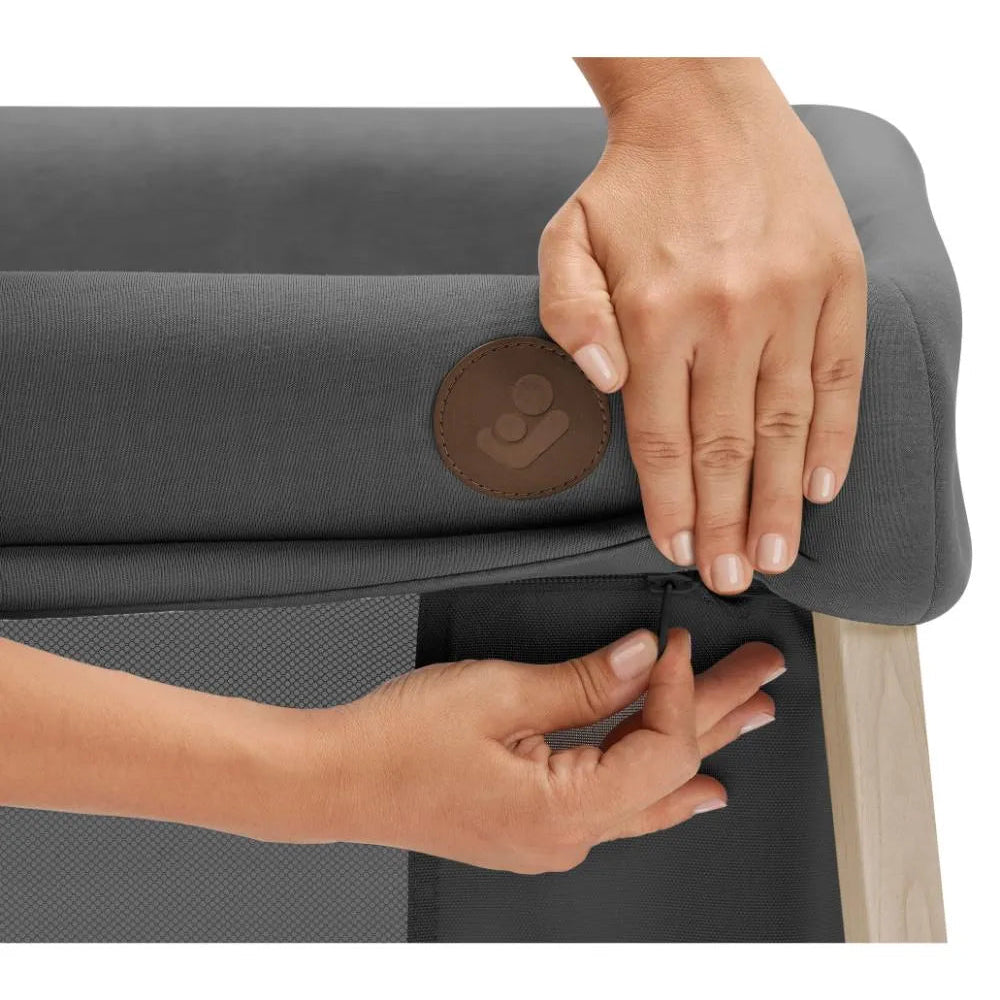 Iris Travel Cot Beyond Graphite Eco