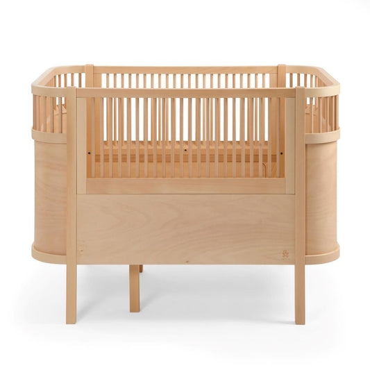 Natural Wooden Baby Crib