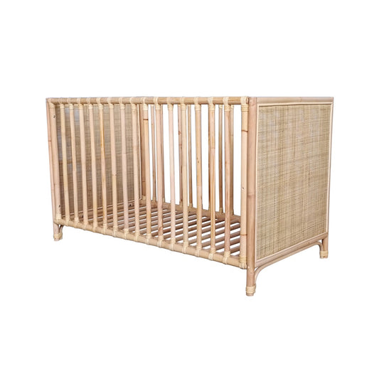 Nemo Evolutive Bed In Rattan 60 X 120 - Natural - PRE ORDER