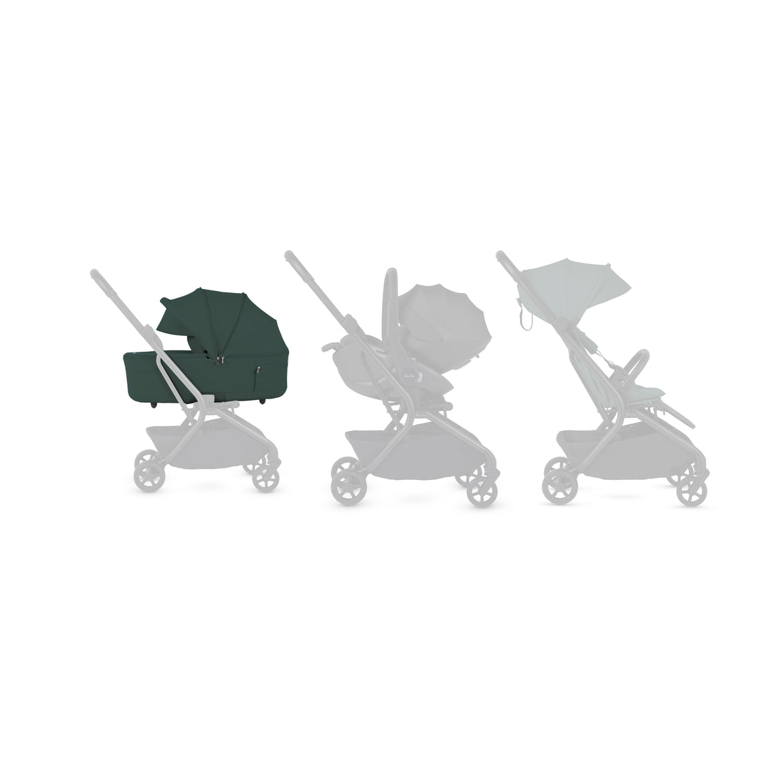 Silver Cross - Nia Baby Carry Cot - Conifer