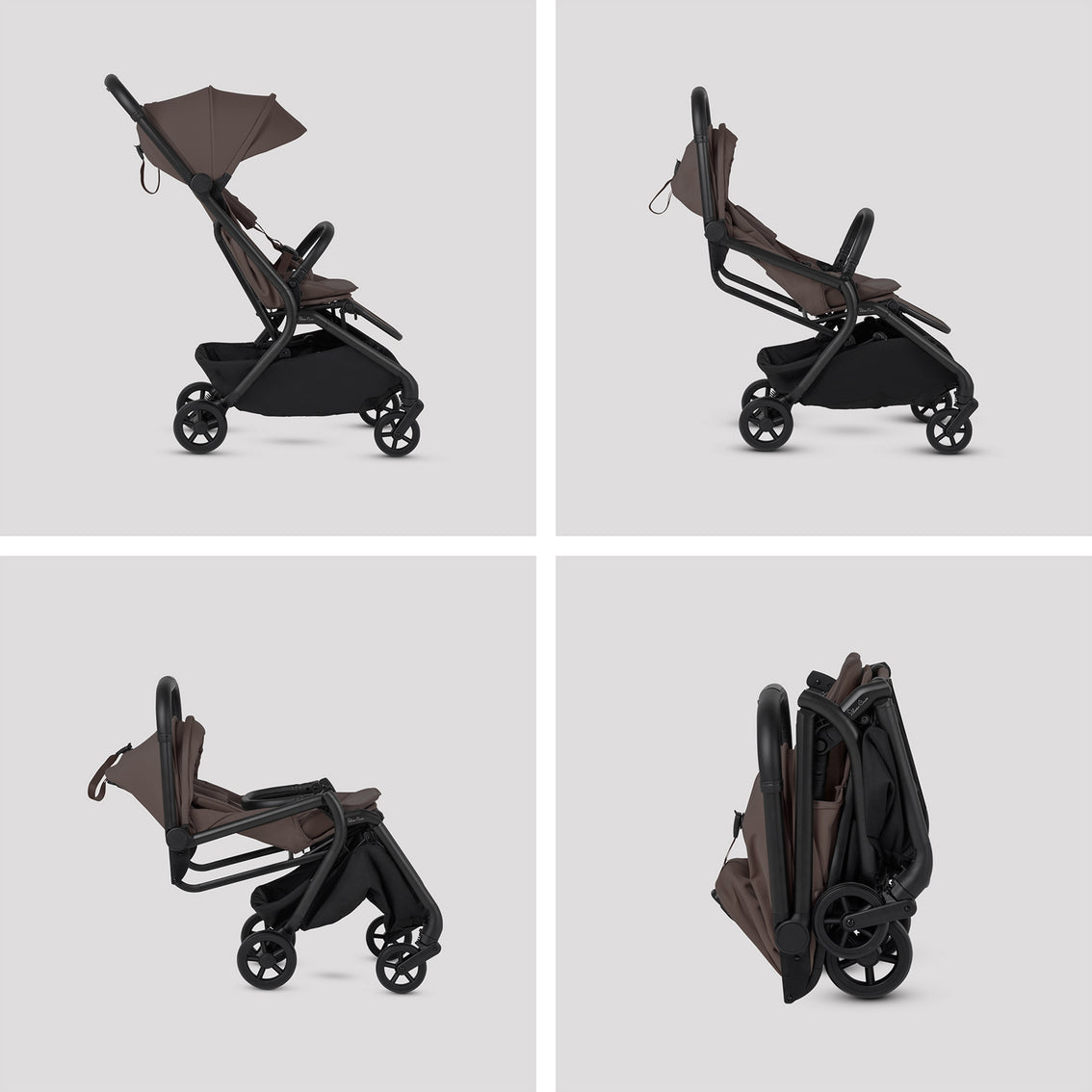 Silver Cross - Nia Compact Stroller - Chocolate