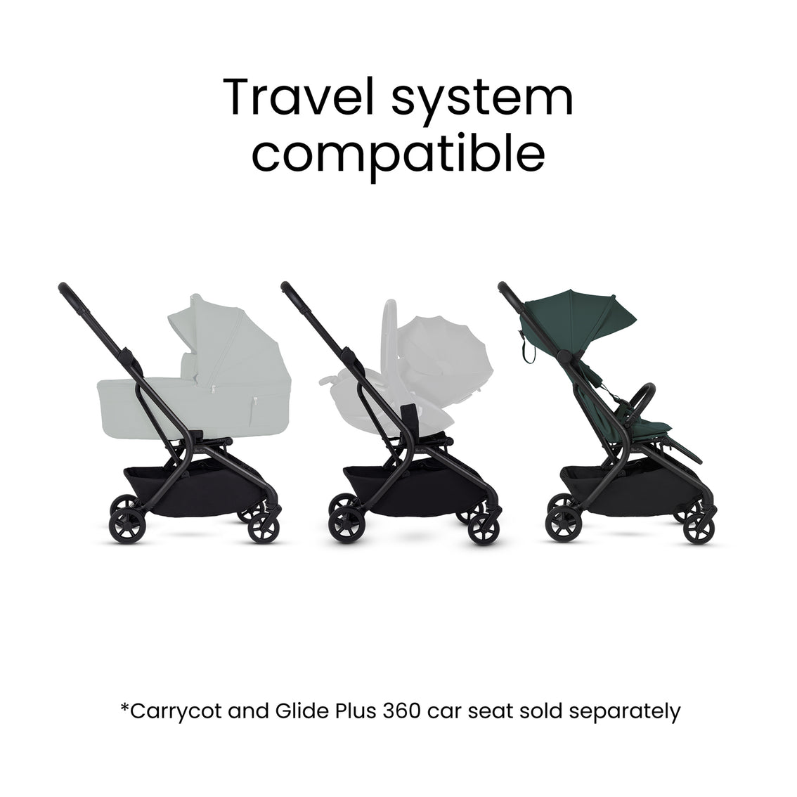 Silver Cross - Nia Compact Stroller - Conifer