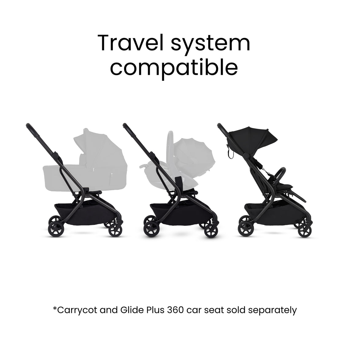Silver Cross - Nia Compact Stroller - Onyx