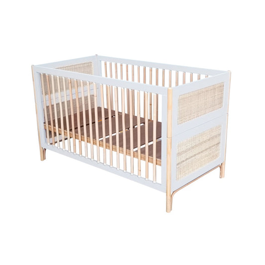 Oceania Rattan Evolutive Bed 70 X 140 - Neige - PRE ORDER