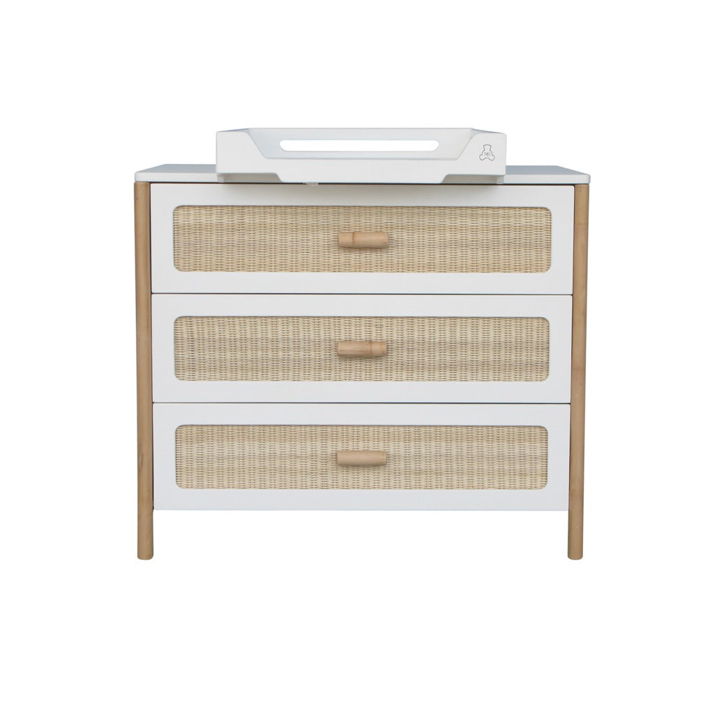 Oceania Rattan Cannes Chest Of Drawer - Neige - PRE ORDER