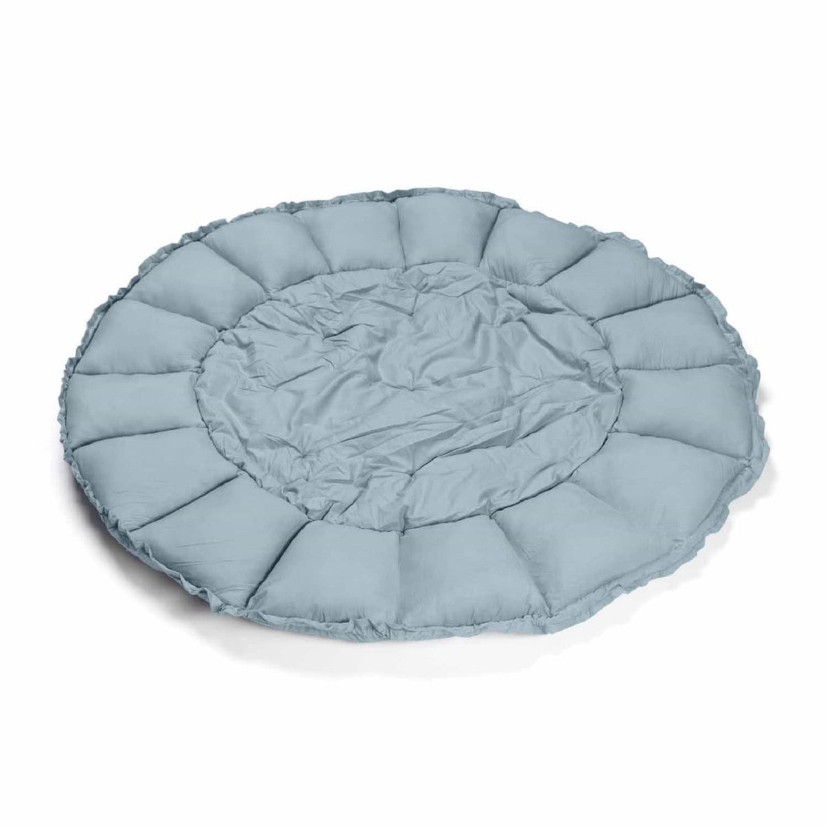 Bloom Organic Playmat and Storage Bag - Dusty Blue