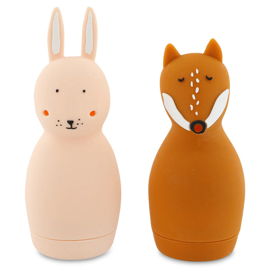 Bath Toy Squeezy Animals - Mrs. Rabbit & Mr. Fox