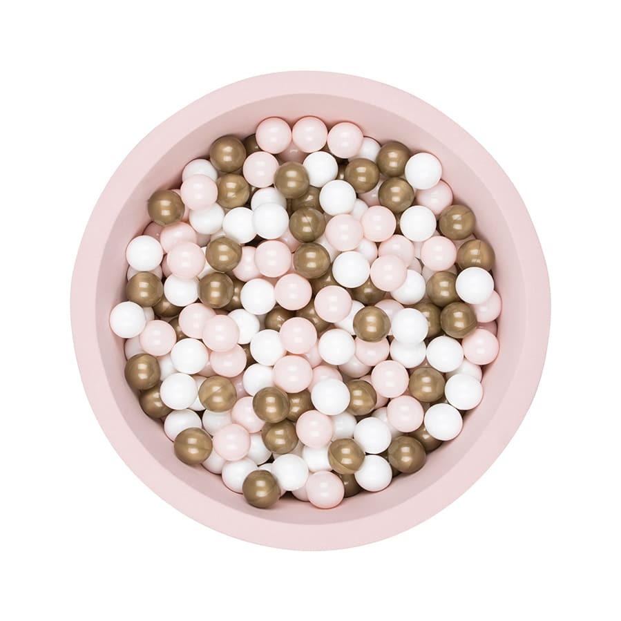 Powder Ball Pit-Gold/Powder/White Balls