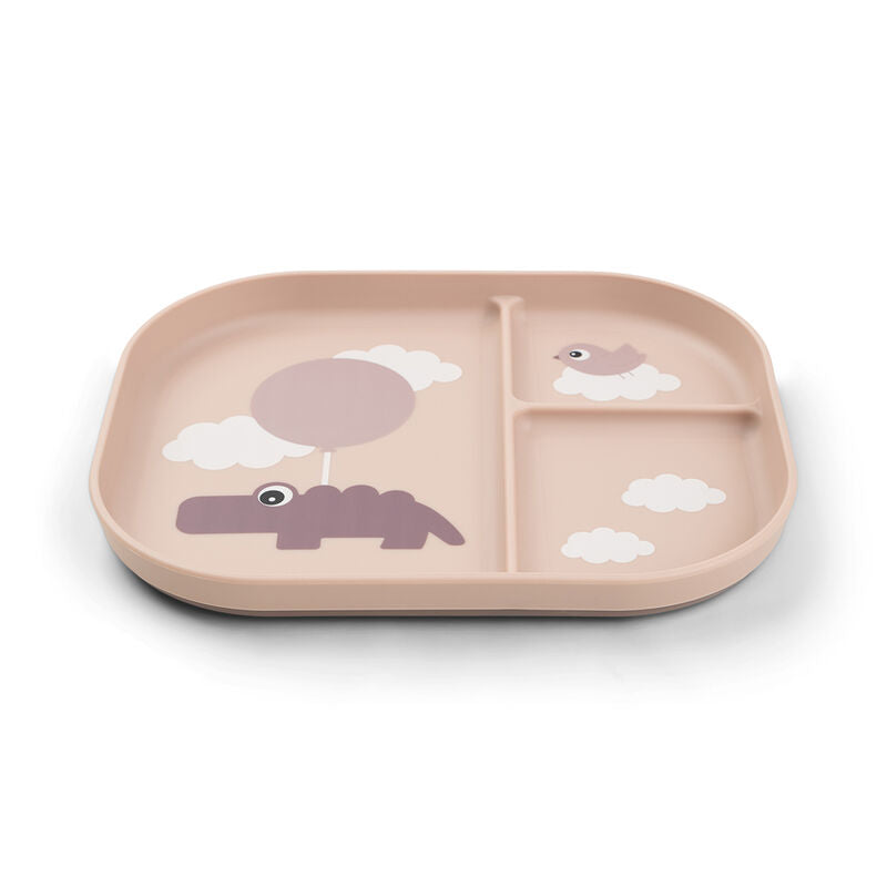 Foodie Compartment Plate Happy Clouds Powder