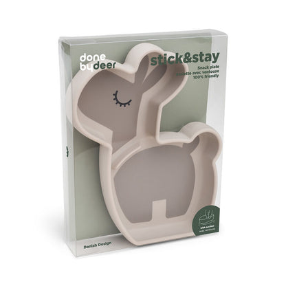 Silicone Stick&Stay Snack Plate Lalee Sand