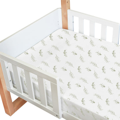 Amani Bebe Jersey Cotton Compact Fitted Sheet - Olive