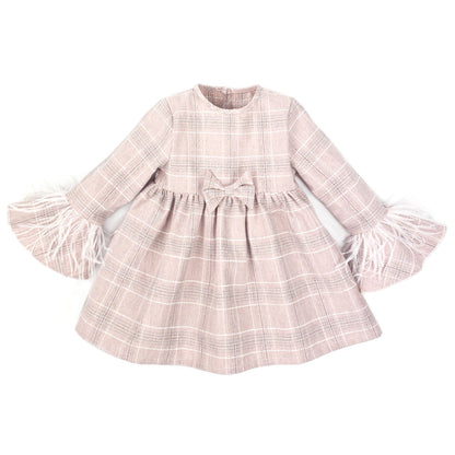 Roseline Dress - Pink Checkered