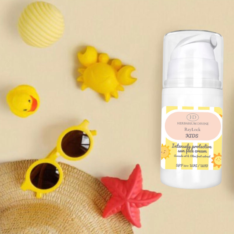 RayLock KIDS  Intensive sun protective face cream, SPF 50+ UVA+UVB