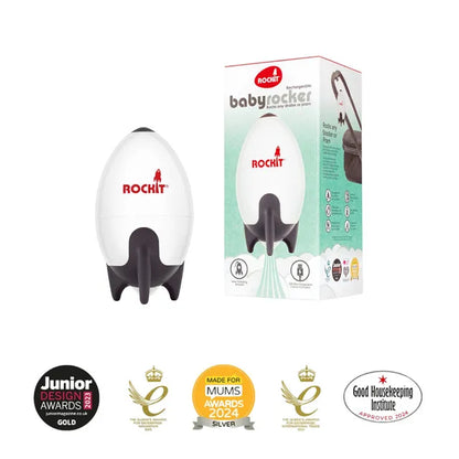 Rockit Award-Winning Portable Baby Pram Rocker White