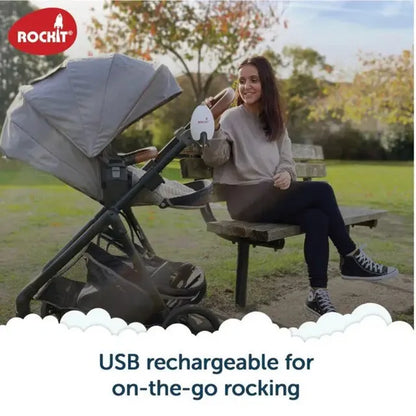 Rockit Award-Winning Portable Baby Pram Rocker White