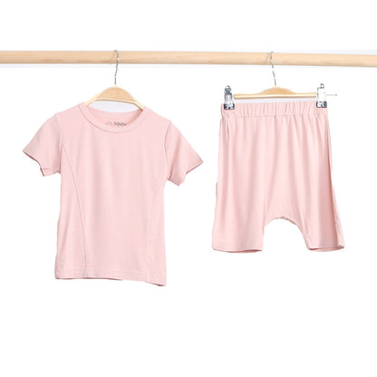 Top & Short Kids Set Pink