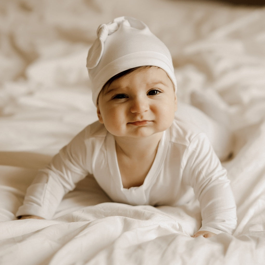 Baby Beanie White
