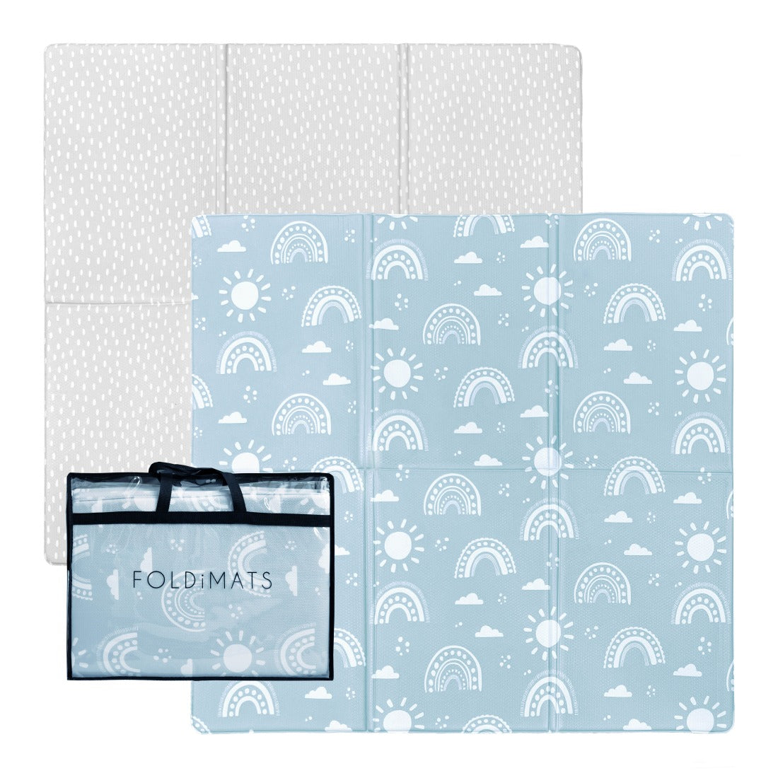 Rainbow Confetti Foldimat Playmat 130X130Cm