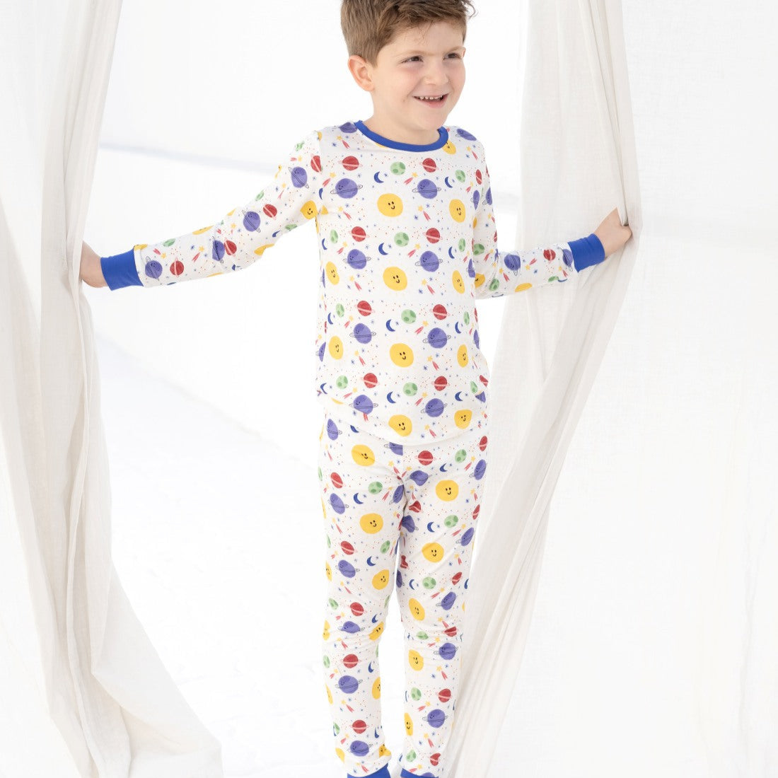 Galaxy pants set OEKO TEX® Bamboo Slateblue