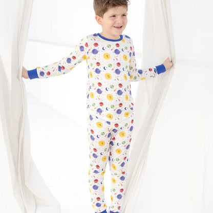 Galaxy pants set OEKO TEX® Bamboo Slateblue