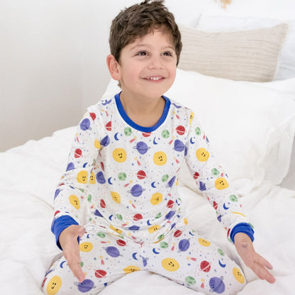 Galaxy pants set OEKO TEX® Bamboo Slateblue