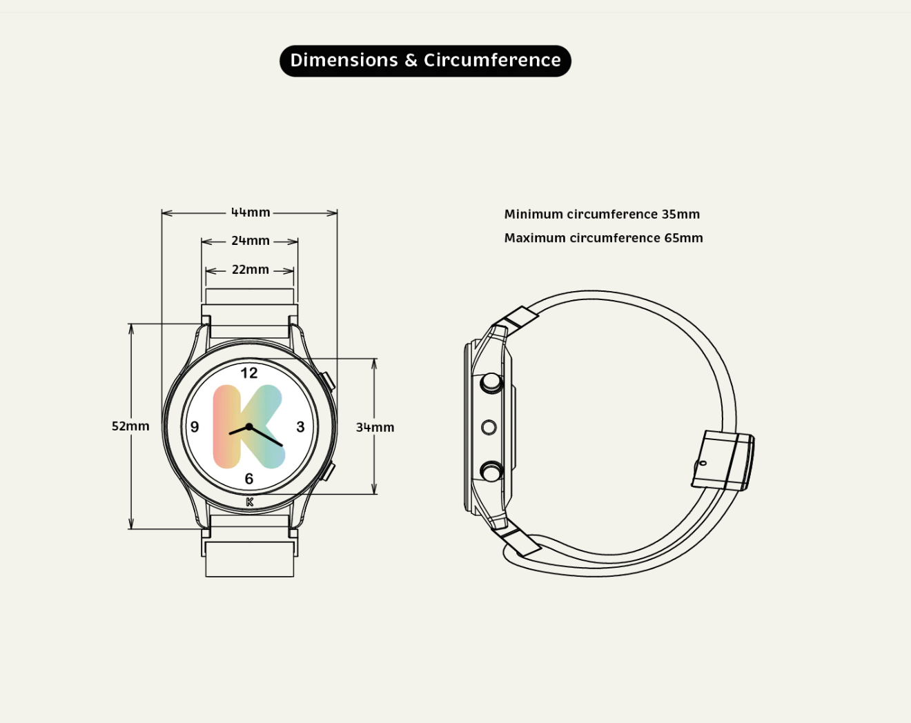 K-WATCH - Interactive Watch - Coral