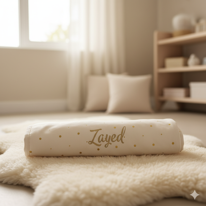 Soft Bamboo Blanket Golden Dots