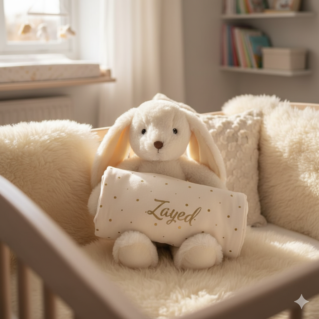 Soft Bamboo Blanket Golden Dots