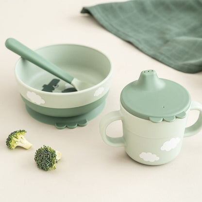 Foodie First Meal Set Happy Clouds Green