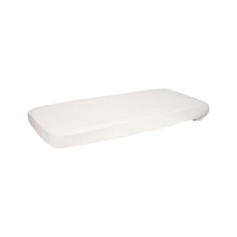 Fitted Bassinet Sheet Muslin Soft White