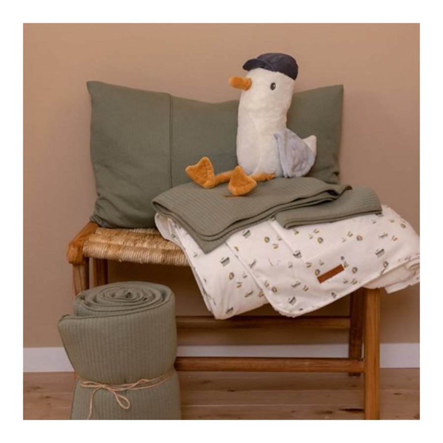 Cot Blanket Sailors Bay White