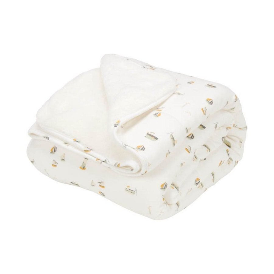 Cot Blanket Sailors Bay White
