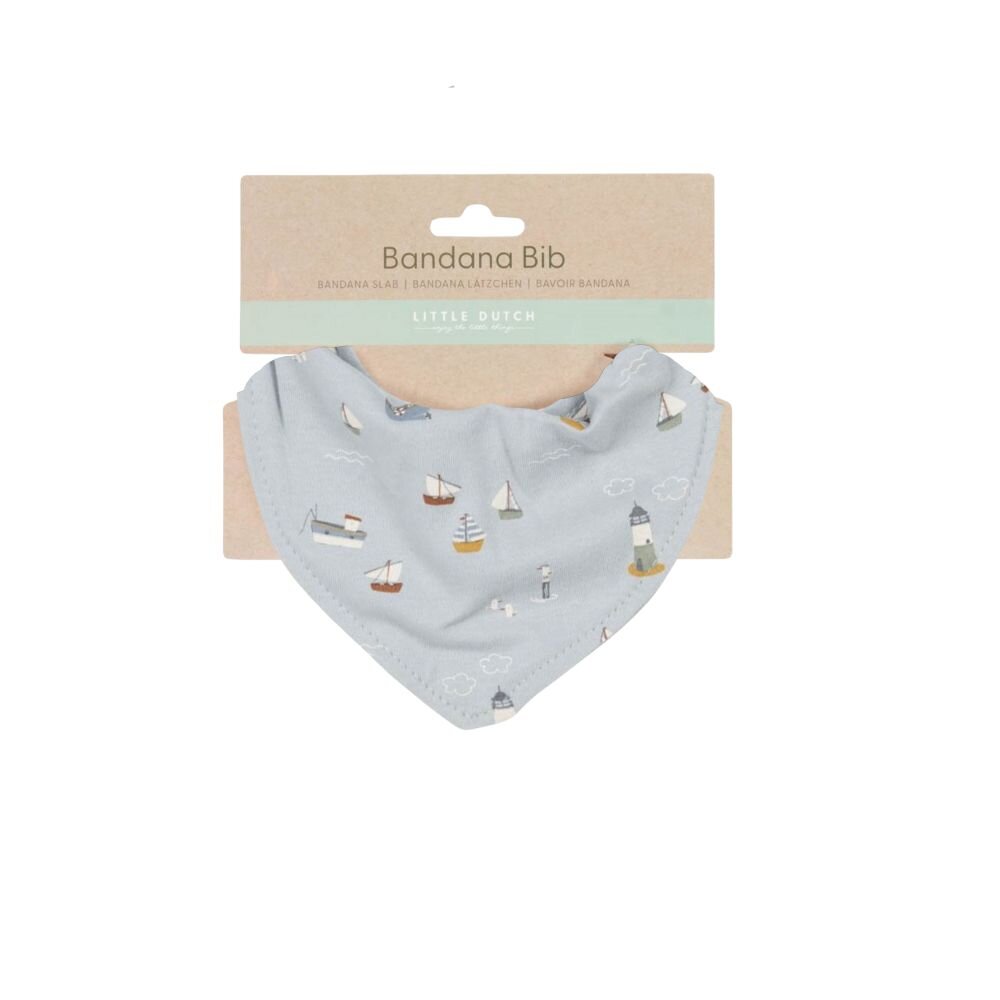 Bandana Bib Little Pink Flowers