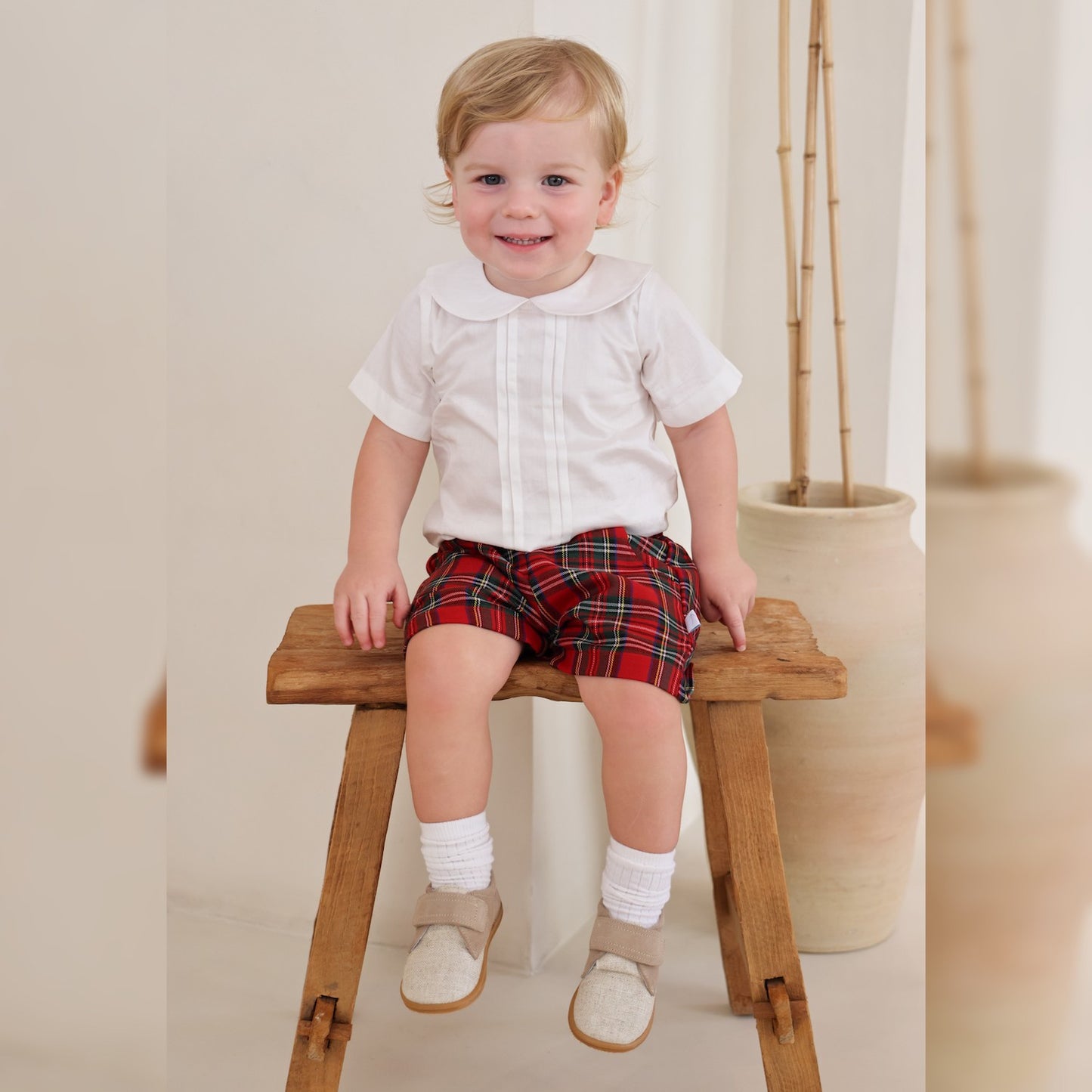 Tartan Shorts & Tee Set