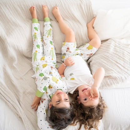 Cacti Shorts set OEKO TEX® Bamboo Yellow Green