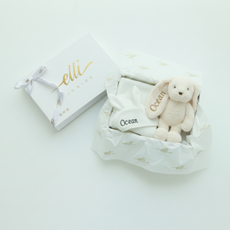 Tiny Hugs Gift Set- White (with Gift Box)